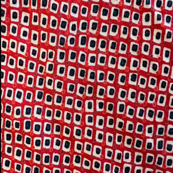 Nostalgia Red & Teal Patterned Boho Wide Leg Pants - Picture 6 of 13